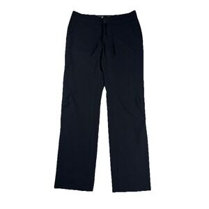 Mountain Hardwear Dynama Pants Womens 10 Black Roll Up Straight Leg Hiking